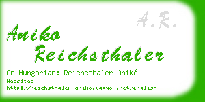 aniko reichsthaler business card